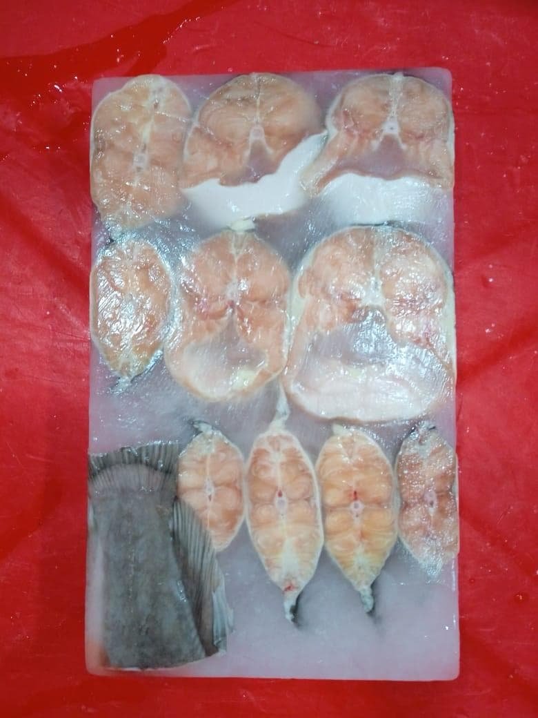 Frozen fish prepared for export from Bangladesh